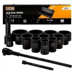 JCB ZESTAW KLUCZY UDAR.15el. 1" 12-KĄT. (36-80mm)