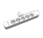PLASTROL PRZEDŁUŻACZ DOMOWY 5x GNIAZD 3m Z WYŁĄCZNIKIEM 1x USB-A 1x USB-C