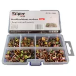 SILVER OBEJMY OPASKI METALOWE 75szt.