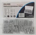 SILVER SPRĘŻYNKI 200szt. MIX