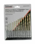 SILVER WIERTŁO METAL BIAŁE KPL.13szt.   UCHWYT HEX 1/4"