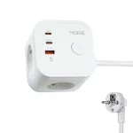 MORRE KOSTKA ZASILAJĄCA 3G, 2xUSB, USB-C 1,5m
