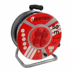 VERTEX.PRZEDŁUŻACZ BĘBEN 50m 3x2,5mm PB50 METAL CZARNY