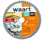 WAART PIŁA TARCZOWA WIDIOWA 216 x 30 x 60Z MULTIMATERIAL.