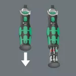 WERA ZESTAW KOŃ. Z GRZ. 3/8" 13cz. 8009 ZYKLOP POCKET IMPERIAL SET1