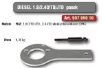 HP.BLOKADA KOŁA PASOWEGO WAŁU KORBOWEGO FIAT: 1.9 D/TD/JTD, 2.4 JTD.%%%