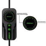 Qoltec Mobilna ładowarka do samochodu elektrycznego EV i hybryd z regulacją 2w1 Typ2 | SCHUKO 16A | 3.5kW | 230V | LCD | Przenośna | Wallbox | 5m 