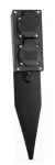 KASETA OGRODOWA CZARNA IP54 - 2X GN.230V / KOTWA