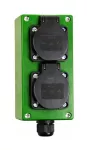 KASETA OGRODOWA ZIELONA IP54 - 2X GN.230V