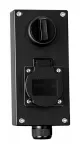 KASETA OGRODOWA CZARNA IP54 - GN.230V / P.CZ-10