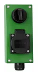 KASETA OGRODOWA ZIELONA IP54 - GN.230V / P.CZ-10