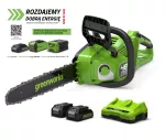 2x24 V pilarka łańcuchowa Greenworks 36 cm GD24X2CS36
