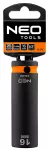 Nasadka udarowa 1/2" długa, 16 x 78mm , Cr-Mo