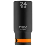 Nasadka udarowa 1/2" długa, 24 x 78mm , Cr-Mo