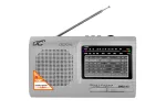LXLTC2016 PS Radio przenośne LTC-2016 WILGA USB z wbudowanym akumulatorem, SREBRNE
