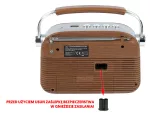 LXLTC2027 Radio przenośne Retro LTC NIDA bluetooth, AM/FM/MP3/USB/SD wbud. akumulator 1200mAh GGW BRM