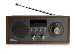 LXLTC511BC Radio przenośne RETRO Brda FM/BT/USB akum.2200mAh,10W,ładowanie indukcyjne telefonu,brąz/grafit