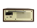 LXLTC511BC Radio przenośne RETRO Brda FM/BT/USB akum.2200mAh,10W,ładowanie indukcyjne telefonu,brąz/grafit