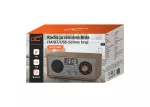 LXLTC511BC Radio przenośne RETRO Brda FM/BT/USB akum.2200mAh,10W,ładowanie indukcyjne telefonu,brąz/grafit