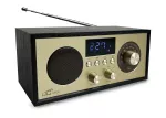 LXLTC511C Radio przenośne RETRO Brda FM/BT/USB akum.2200mAh,10W,ładowanie indukcyjne telefonu,czarno-złote