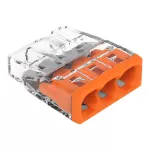 2273-203 Szybkozłączka WAGO ; trzykrotna Pudełko plastikowe M box z banderolą5