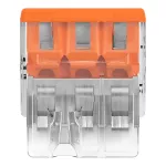 2273-203 Szybkozłączka WAGO ; trzykrotna Pudełko plastikowe M box z banderolą5