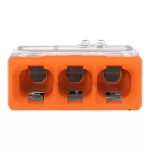 2273-203 Szybkozłączka WAGO ; trzykrotna Pudełko plastikowe M box z banderolą5