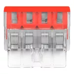 2273-204 Szybkozłączka WAGO ; czterokrotna Pudełko plastikowe M box z banderolą5