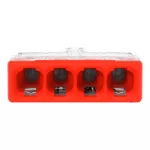 2273-204 Szybkozłączka WAGO ; czterokrotna Pudełko plastikowe M box z banderolą5