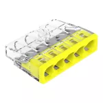 2273-205 Szybkozłączka WAGO ; pięciokrotna Pudełko plastikowe M box z banderolą5