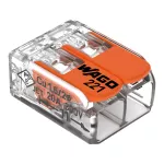 221-412 Szybkozłączka WAGO ; dwukrotna Pudełko plastikowe M box z banderolą5