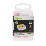 221-413 Szybkozłączka WAGO ; trzykrotna Pudełko plastikowe M box z banderolą5