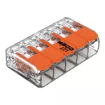 221-415 Szybkozłączka WAGO ; pięciokrotna Pudełko plastikowe M box z banderolą5