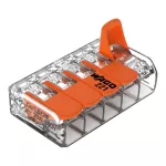 221-415 Szybkozłączka WAGO ; pięciokrotna Pudełko plastikowe M box z banderolą5