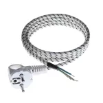 PP-S-15/1,5M/3X0,75/ Przewód przyłączeniowy; S-15 H03RT-F 3x0,75 bawełna L-1,5 mb
