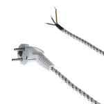 PP-S-15/1,5M/3X0,75/ Przewód przyłączeniowy; S-15 H03RT-F 3x0,75 bawełna L-1,5 mb