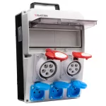 RO-1/1632 Rozdzielnica CAS 32A 16A 3x230 IP54 Rozdzielnica budowlana bez zabezpieczeń, IP 54, 1x32A-400V/1x16A-400V/3x16A-230V