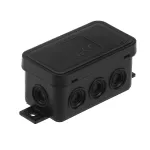 V8 CZARNA Puszka n/t hermetyczna V8 IP-54 80X45X41 8-wl klik z osłabieniami  czarna