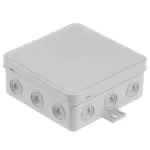 V7 SZARA Puszka n/t hermetyczna V7 IP-54 100x100x41 12-wl klik z osłabieniami szara