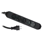 PS-570/PRO/3X2,5/H05RR-F/3 Przedłużacz PS-PRO 5-gn. z/u, 3x2,5mm2; H05RR-F czarny