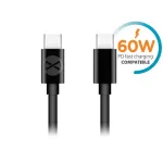 GSM106367 Forever kabel USB-C - USB-C 1,0 m 60W czarny