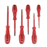 NR-1/W-Z6/VDE/3-6,5 CZERWONE Zestaw wkrętaków izolowanych VDE 1000V 6 szt. Czerwone