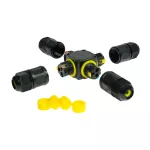 RKH3-4SS Rozgałęźnik kablowy hermetyczny IP68, 3-pinowy, zaciskowy, stały, 24A, 450V AC (0,5-2,5mm)