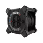 PB-PRO/K/S/20M/3X2,5/H07RN-F HAND Przedłużacz bębnowy kwadratowy linia HAND PRO; 4x2p+Z; IP44; 16A; H07NR-F; 3x2,5; 20m; SCHUKO; CZARNY