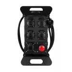 RO-2/P/USB/230V Rozdzielnica budowlana przenośna z wyłšcznikiem awaryjnym z zabezpieczeniem;H07RN-F;3x2,5;230V, 4x2p+z; 1xusb; dł. przewodu 2m