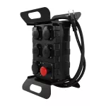 RO-2/P/USB/230V Rozdzielnica budowlana przenośna z wyłšcznikiem awaryjnym z zabezpieczeniem;H07RN-F;3x2,5;230V, 4x2p+z; 1xusb; dł. przewodu 2m