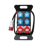 RO-3/P/S/USB/400V Rozdzielnica budowlana przenośna siłowa z zabezpieczeniem;H07RN-F;5x2,5;230V, 2x4p+z;3x2p+z; 1xusb; dł. przewodu 2m ; schuko