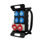 RO-3/P/S/USB/400V Rozdzielnica budowlana przenośna siłowa z zabezpieczeniem;H07RN-F;5x2,5;230V, 2x4p+z;3x2p+z; 1xusb; dł. przewodu 2m ; schuko