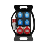 RO-3/P/S/USB/400V Rozdzielnica budowlana przenośna siłowa z zabezpieczeniem;H07RN-F;5x2,5;230V, 2x4p+z;3x2p+z; 1xusb; dł. przewodu 2m ; schuko