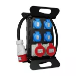 RO-3/P/USB/400V HAND Rozdzielnica budowlana przenośna siłowa z zabezpieczeniem;H07RN-F;5x2,5;400V, 2x4p+z;3x2p+z; 1xusb; dł. przewodu 2m